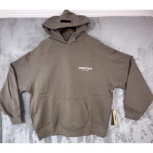 Fear of God Essentials Hoodie 'Desert Taupe' Size XL Half-size Oversized NWT